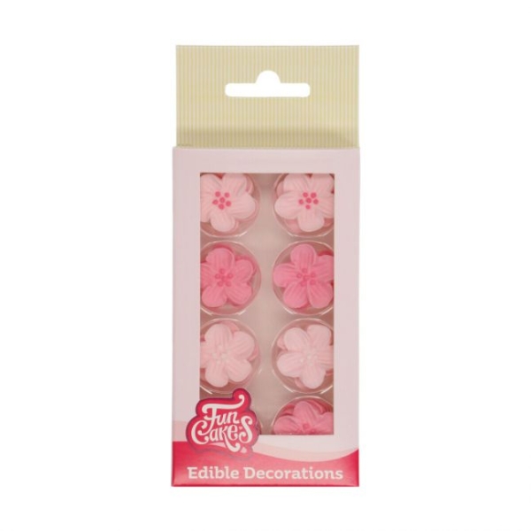 Zucker Dekoration - Blümchen Mix - Rosa